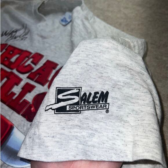 Vintage‎ 90s Chicago Bulls Salem Sportswear Single Stitch T-Shirt XL USA - Picture 7 of 10